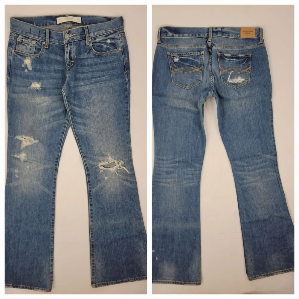 Abercrombie and fitch Sz 26 Madison Jeans Low  Rise Flare 90s Y2K